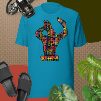 Freedom in Madras Worded Unisex T-shirt