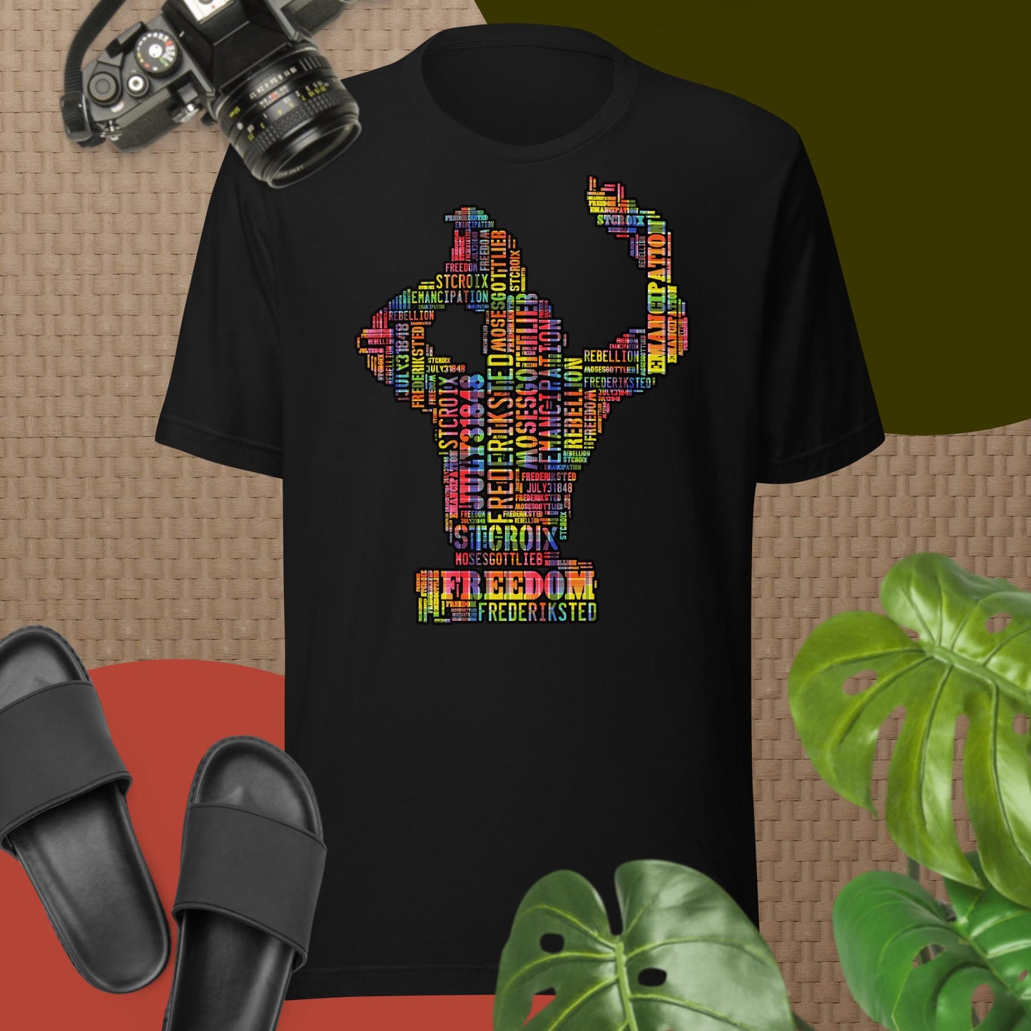 Freedom in Madras Worded Unisex T-shirt