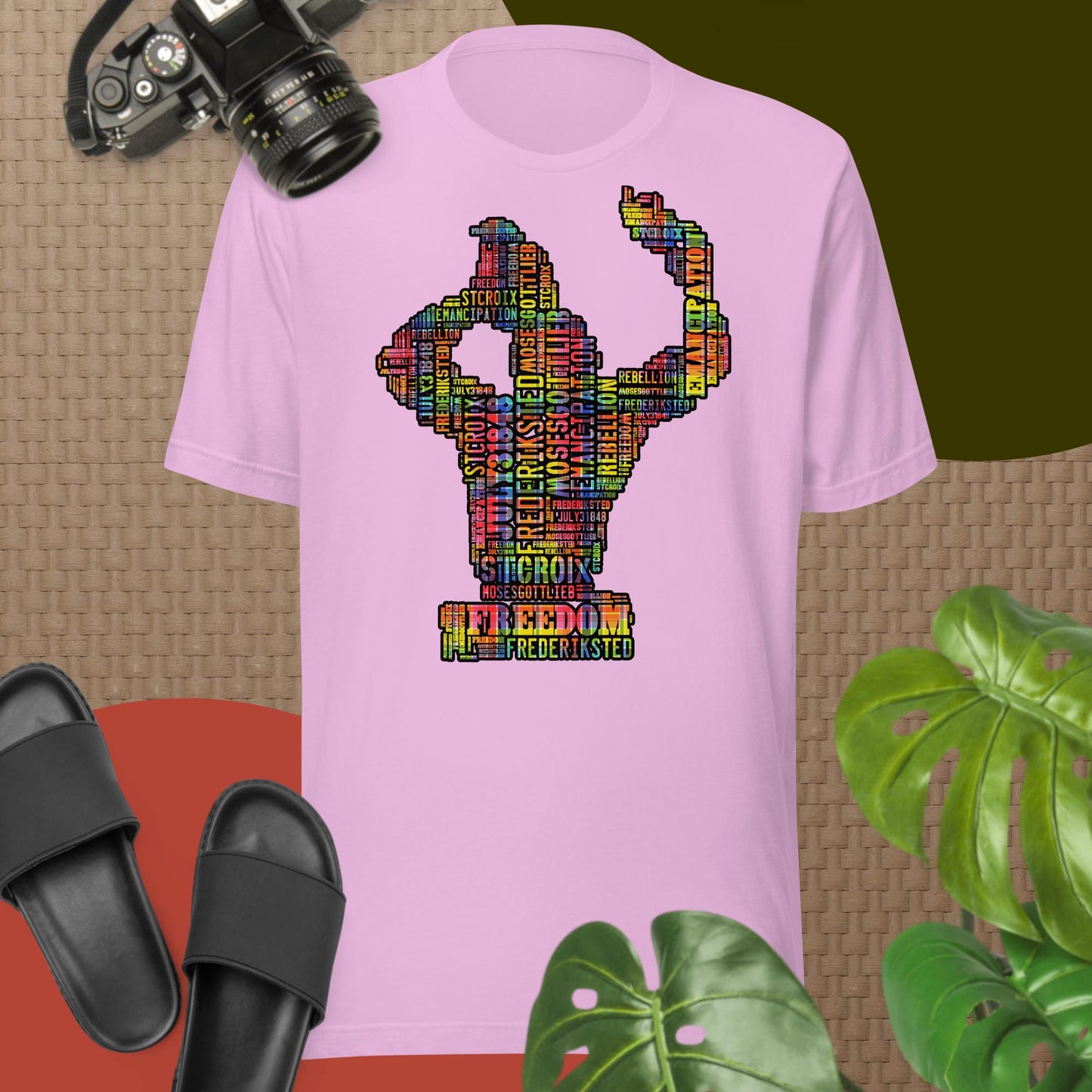 Freedom in Madras Worded Unisex T-shirt