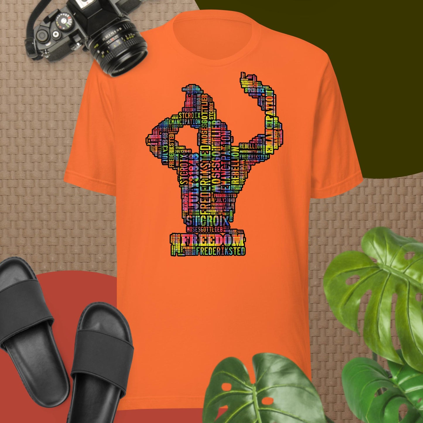 Freedom in Madras Worded Unisex T-shirt
