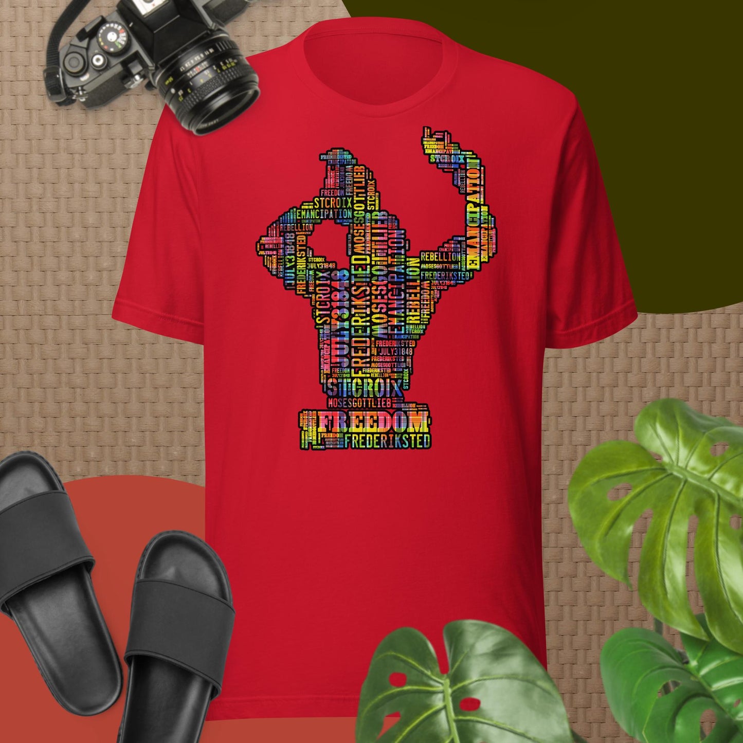 Freedom in Madras Worded Unisex T-shirt
