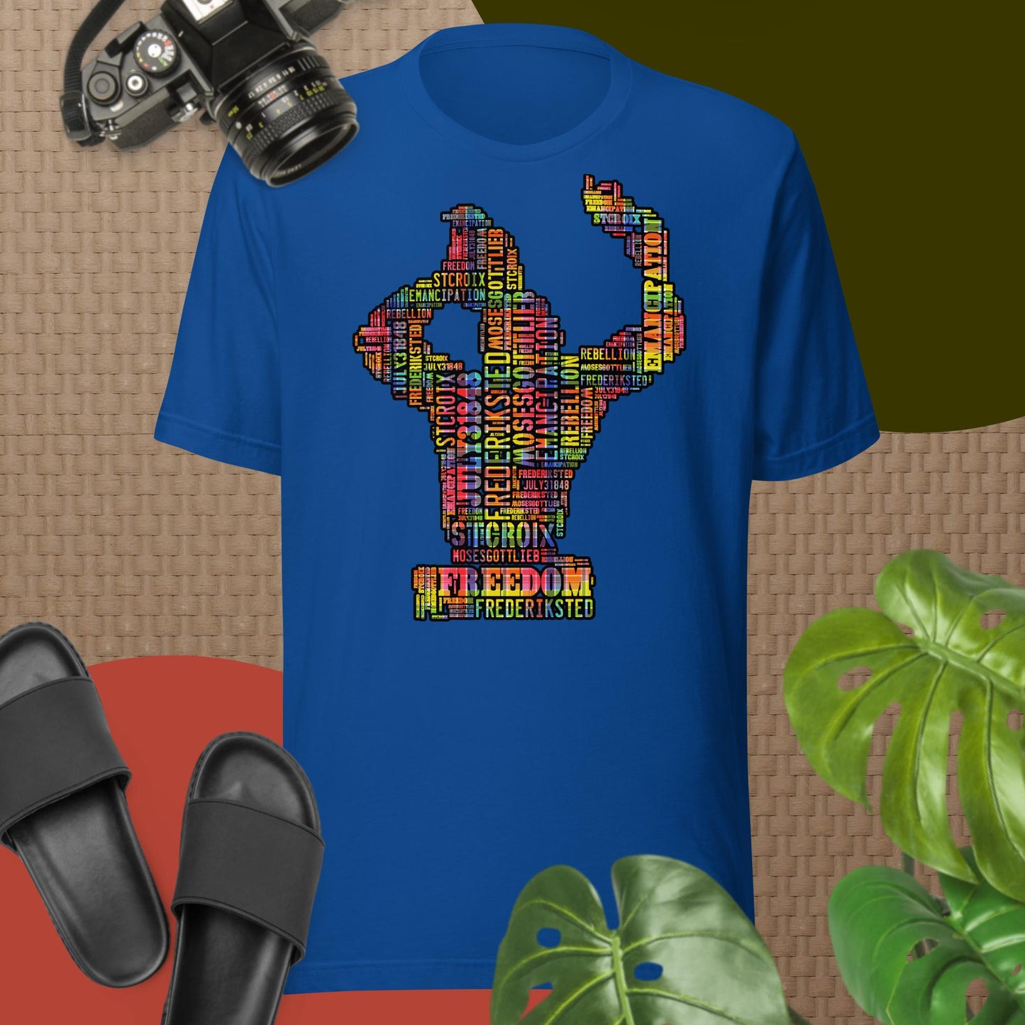 Freedom in Madras Worded Unisex T-shirt