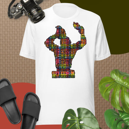 Freedom in Madras Worded Unisex T-shirt