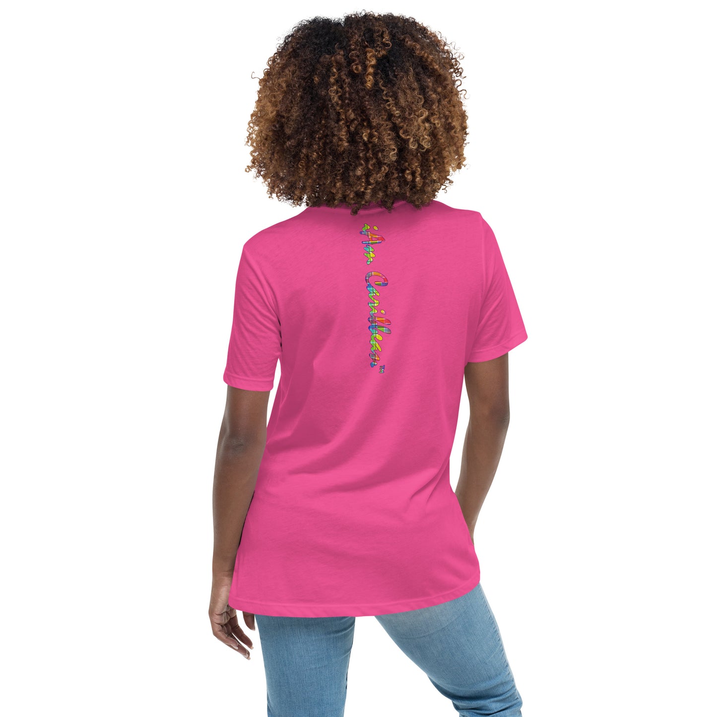Freedom in Madras Worded Women's Relaxed T-Shirt