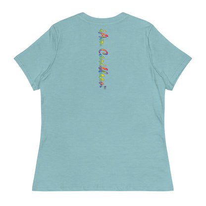 Freedom in Madras Worded Women's Relaxed T-Shirt