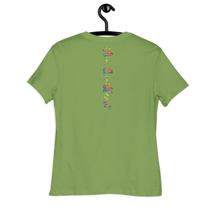 Freedom in Madras Worded Women's Relaxed T-Shirt