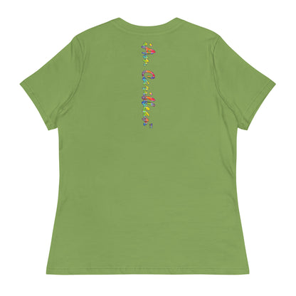 Freedom in Madras Worded Women's Relaxed T-Shirt