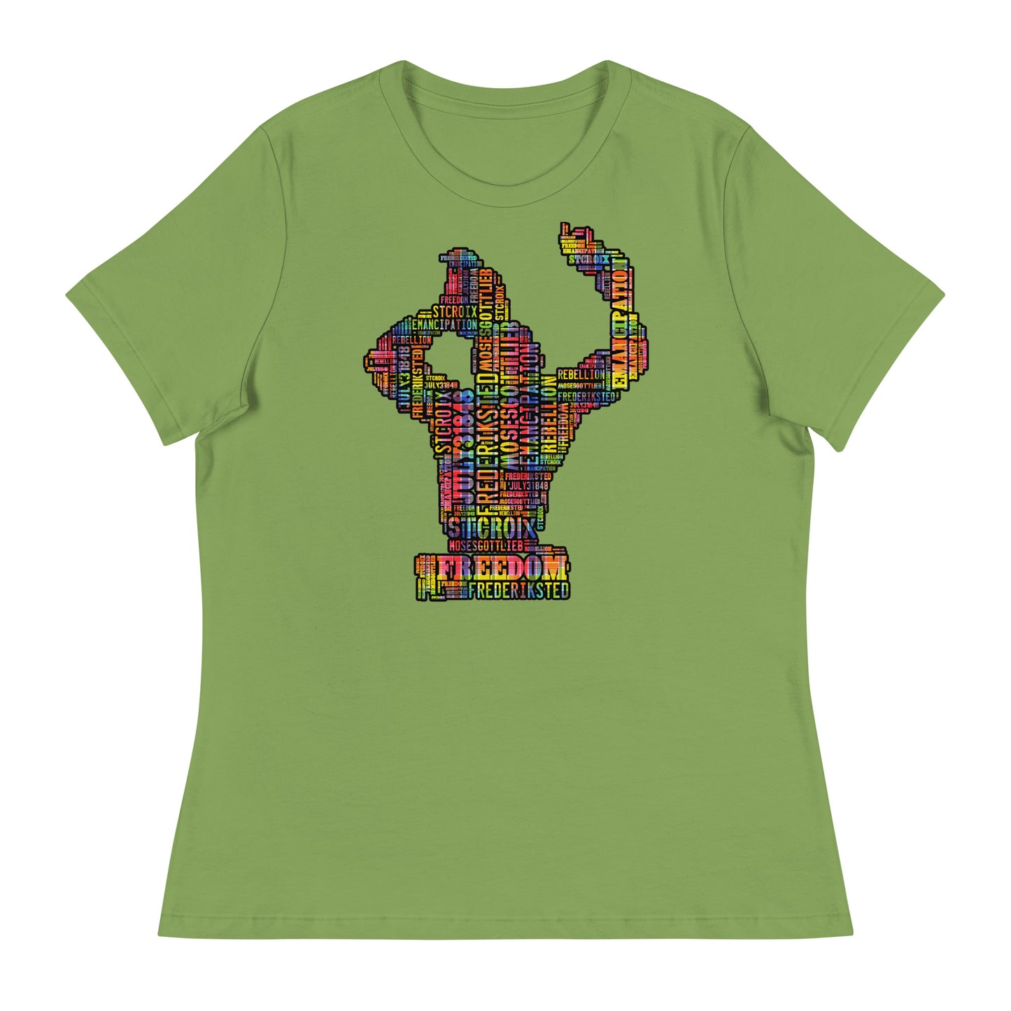 Freedom in Madras Worded Women's Relaxed T-Shirt