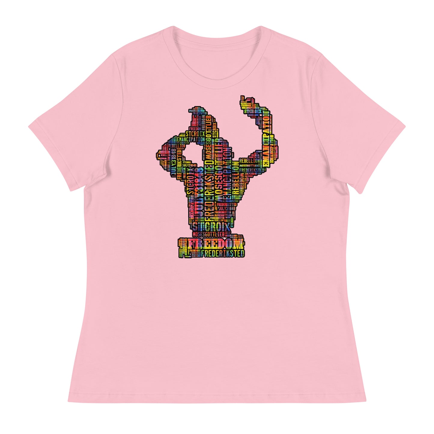 Freedom in Madras Worded Women's Relaxed T-Shirt