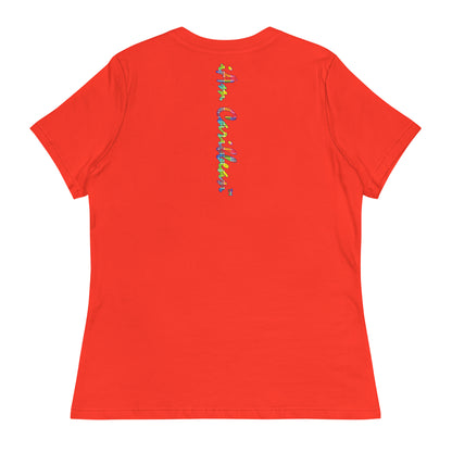 Freedom in Madras Worded Women's Relaxed T-Shirt