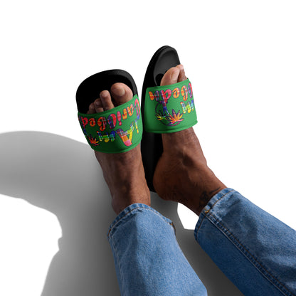 VI Madras Men’s slides - Green