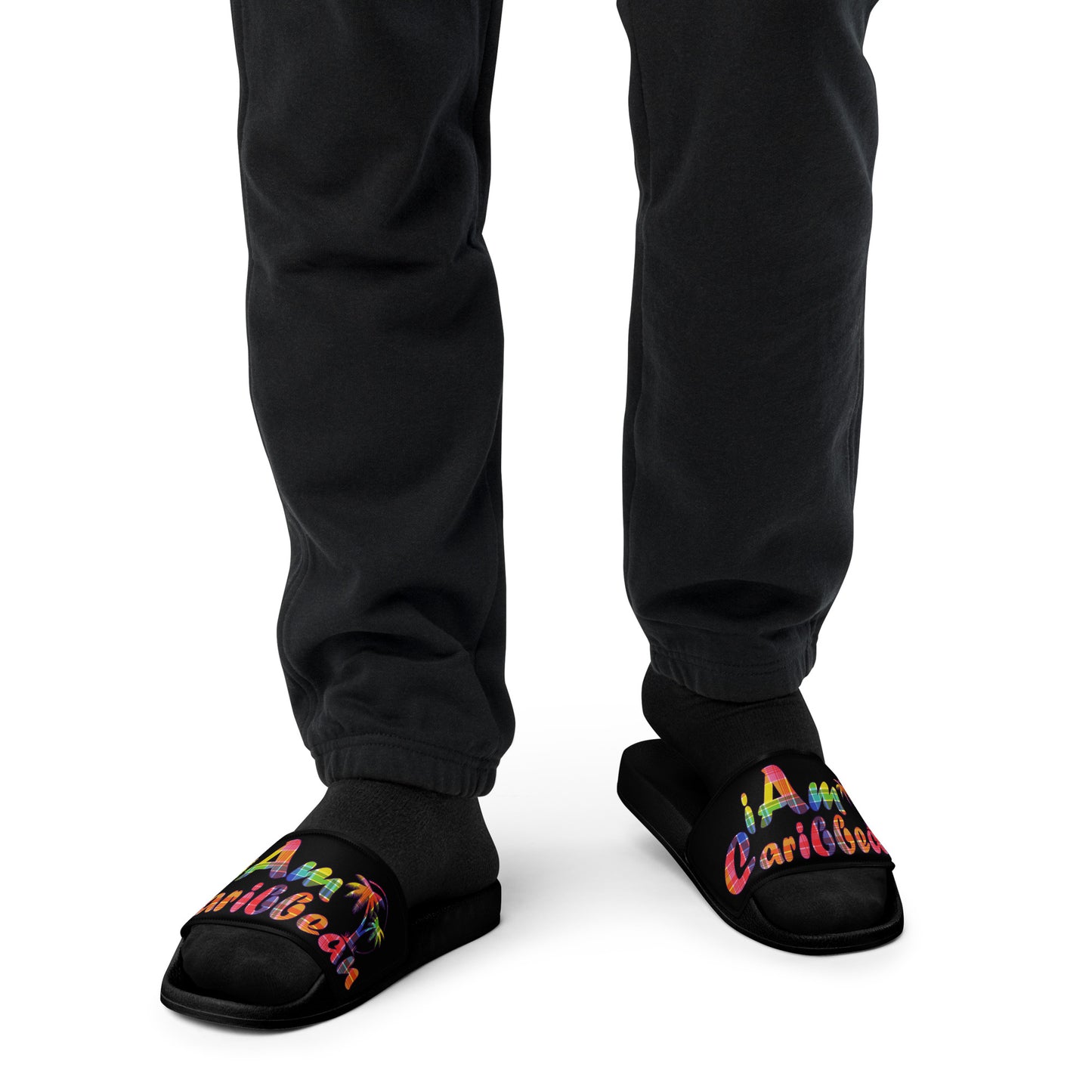 VI Madras Men’s slides - Black
