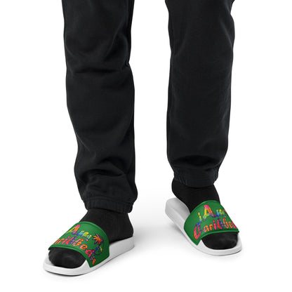 VI Madras Men’s slides - Green