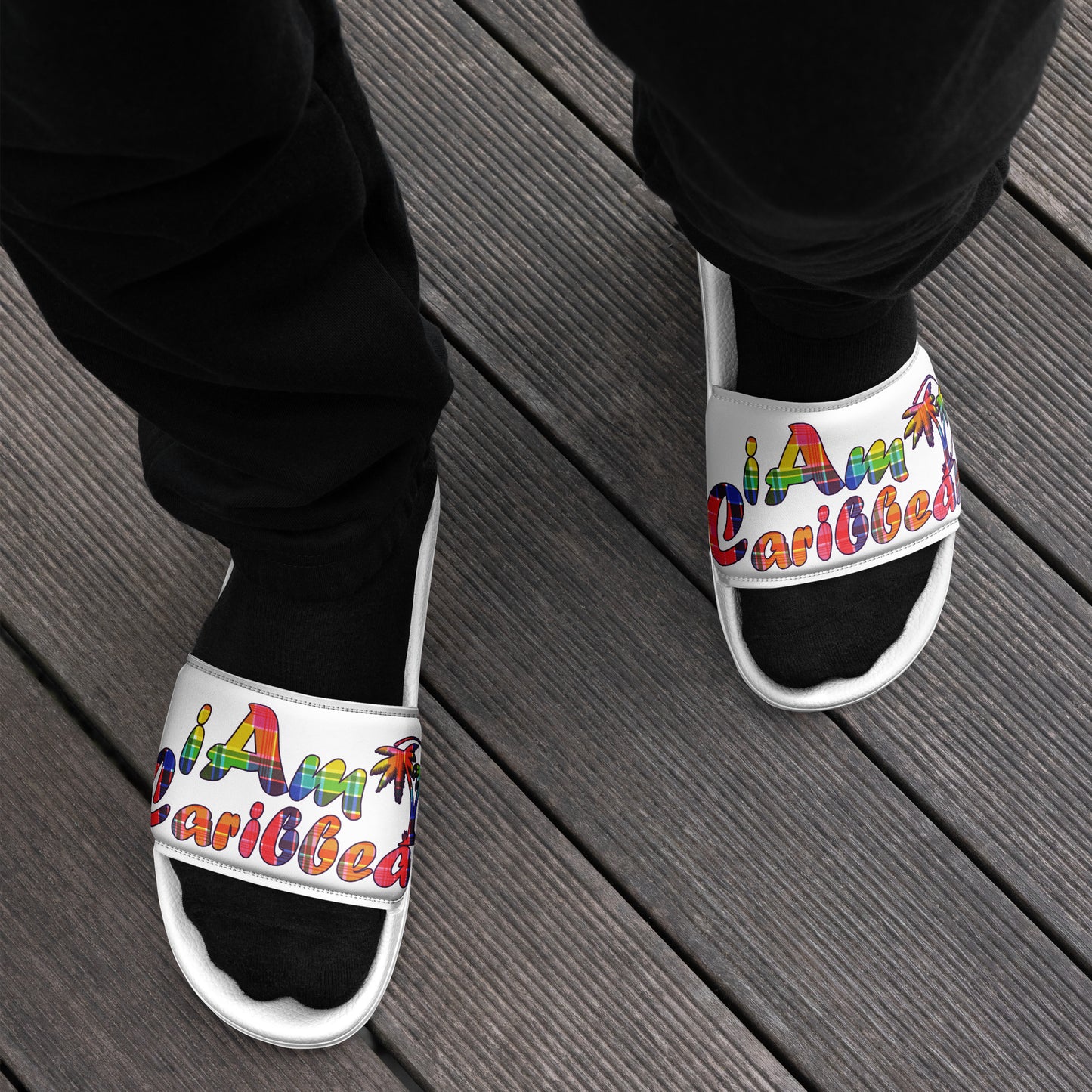 VI Madras Men’s slides - White