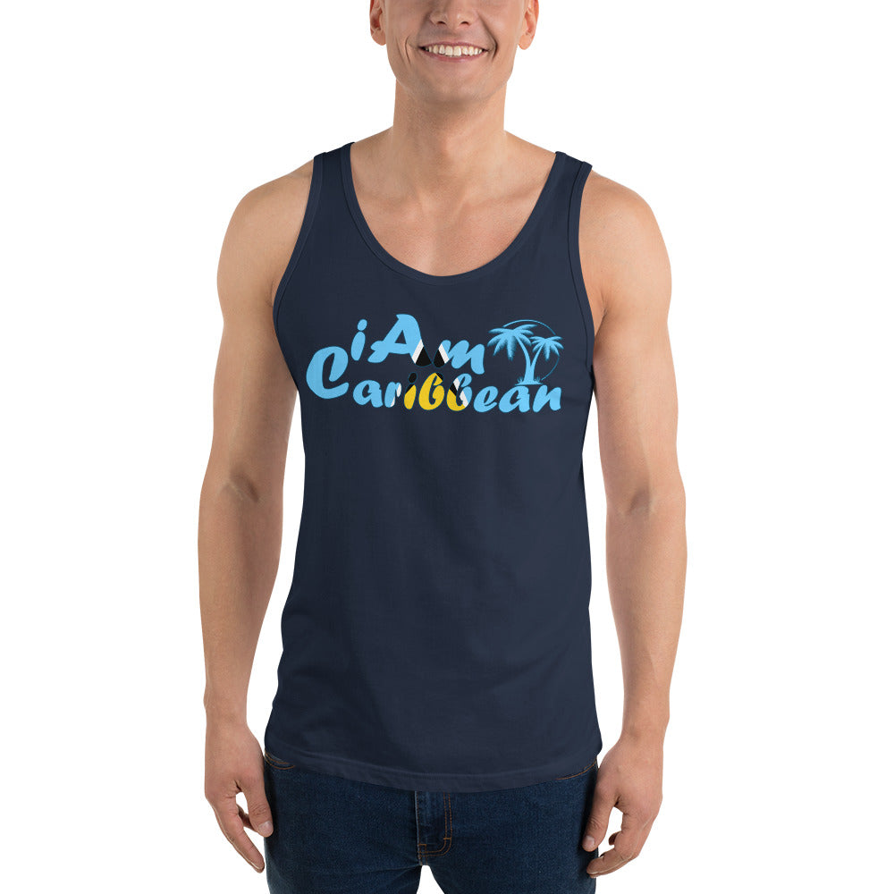 Signature Graphic Unisex Tank Top - St. Lucia
