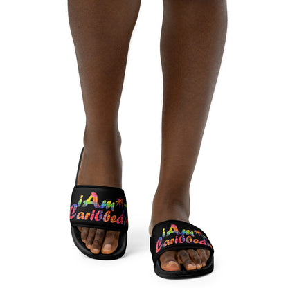 VI Madras Women's slides - Black